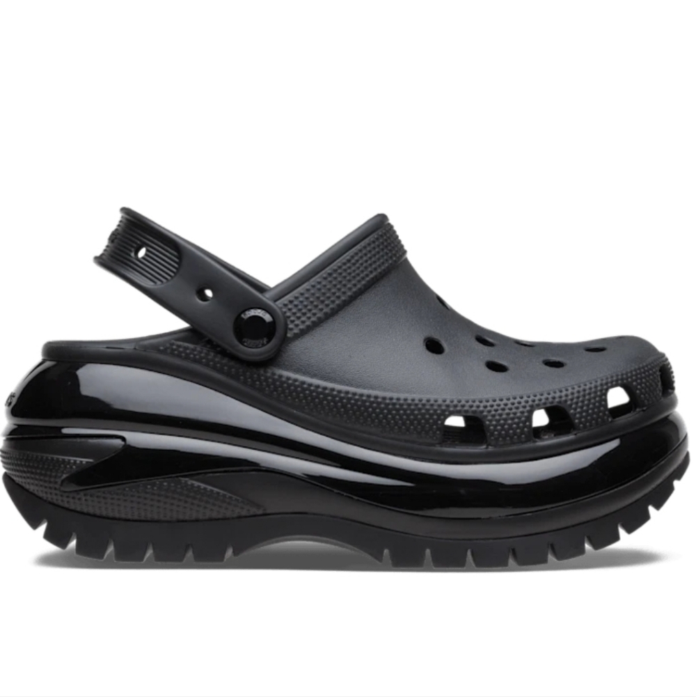 Crocs Classic Mega Crush Clog  Unisex  Black NWOT